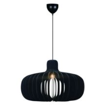 Bild von Nordlux Hazo 65 Pendelleuchte Ø: 65 cm - Holz/Schwarz