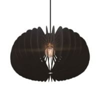 Bild von Nordlux Hazo 65 Pendelleuchte Ø: 65 cm - Holz/Schwarz