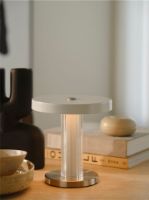 Bild von Design For The People Trezzi Tragbare Tischlampe H: 21,9 cm - Weiß