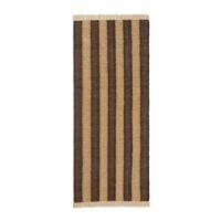 Bild von Ferm Living Ives Teppich 80x200 cm - Hellbraun/Schokolade