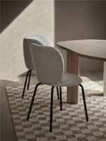 Bild von Ferm Living Karo-Woll-Jute-Teppich 140 x 200 – gebrochenes Weiß/Natur