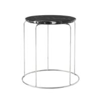 Bild von &Tradition Wire Stool VP11 H: 42 cm - Marmor Nero Marquina