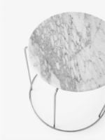 Bild von &Tradition Wire Hocker VP11 H: 42 cm - Marmor Bianco Carrara