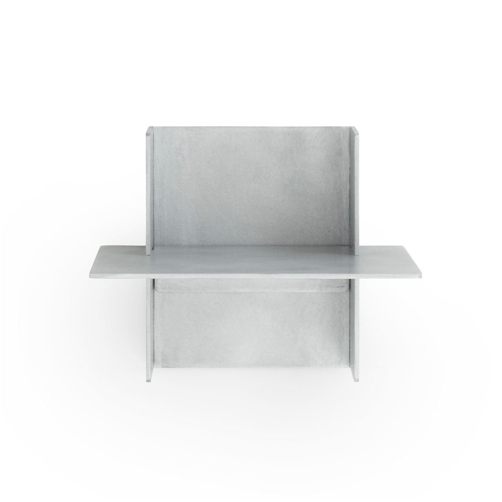 Bild von Normann Copenhagen Alu Regal L: 25 cm - Gebürstetes Aluminium