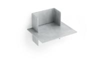 Bild von Normann Copenhagen Alu Regal L: 25 cm - Gebürstetes Aluminium
