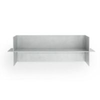 Bild von Normann Copenhagen Alu Regal L: 60 cm - Gebürstetes Aluminium