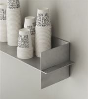 Bild von Normann Copenhagen Alu Regal L: 60 cm - Gebürstetes Aluminium