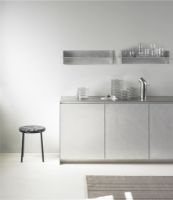 Bild von Normann Copenhagen Alu Regal L: 80 cm - Gebürstetes Aluminium