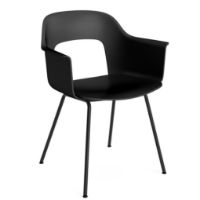 Bild von HAY Layout Armchair 211 H: 79 cm - Schwarz pulverbeschichteter Stahl/Schwarz