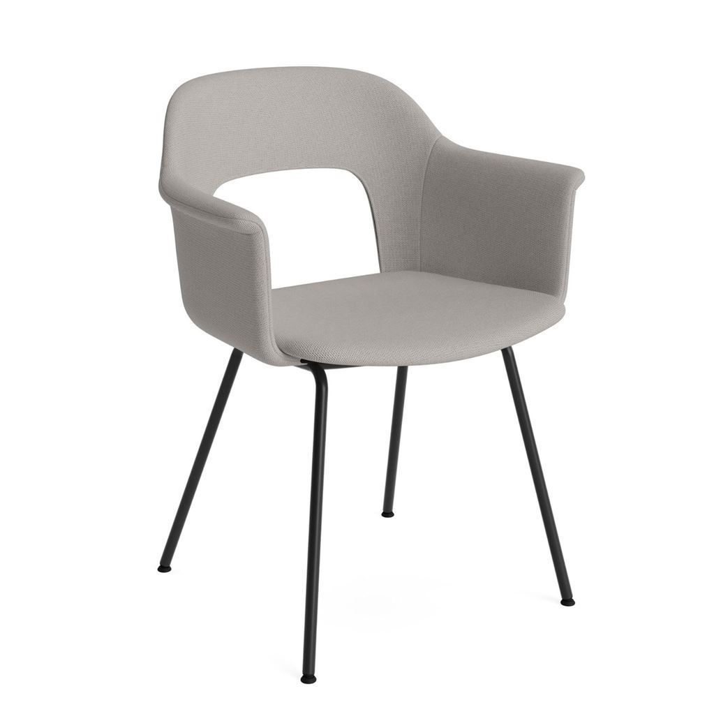 Bild von HAY Layout Armchair 214 Vollpolster H: 80 cm - Schwarz pulverbeschichteter Stahl/Herbst 101