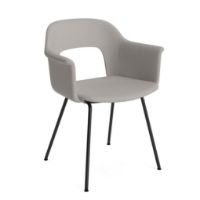 Bild von HAY Layout Armchair 214 Vollpolster H: 80 cm - Schwarz pulverbeschichteter Stahl/Herbst 101