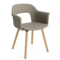 Bild von HAY Layout Armchair 224 Vollpolster H: 80 cm - Lackierte Eiche/Naveli 133