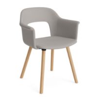 Bild von HAY Layout Armchair 224 Vollpolster H: 80 cm - Lackierte Eiche/Herbst 101