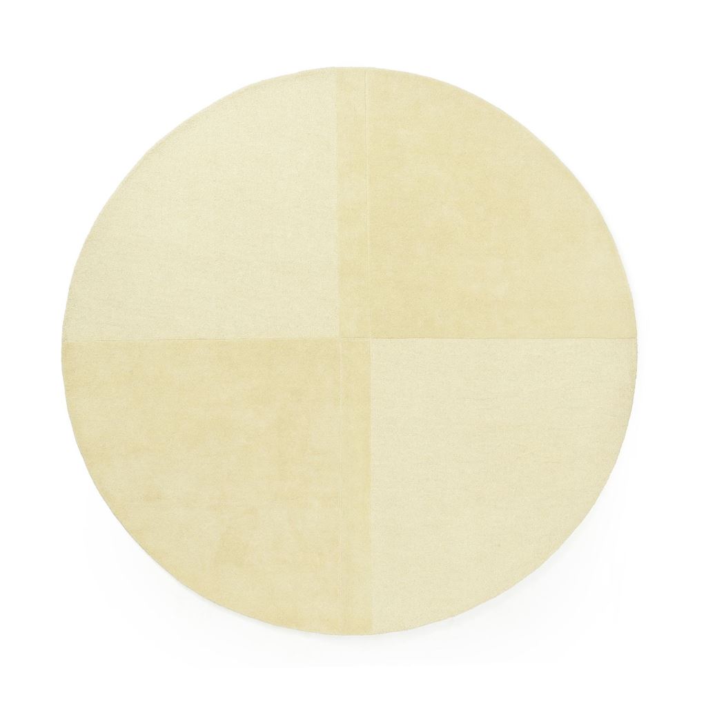 Bild von Normann Copenhagen Level Teppich Ø: 280 cm - Wolle/Hellgelb