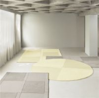 Bild von Normann Copenhagen Level Teppich Ø: 280 cm - Wolle/Hellgelb