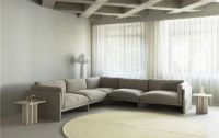 Bild von Normann Copenhagen Level Teppich Ø: 280 cm - Wolle/Hellgelb