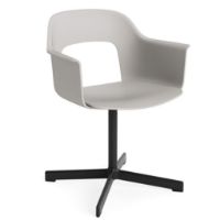 Bild von HAY Layout Armchair 231 H: 79 cm - Schwarz pulverbeschichtetes Aluminium/Himmelgrau