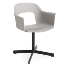 Bild von HAY Layout Armchair 231 H: 79 cm - Schwarz pulverbeschichtetes Aluminium/Himmelgrau