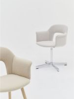 Bild von HAY Layout Sessel 231 H: 79 cm - Poliertes Aluminium/Schwarz