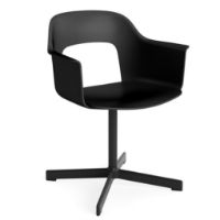 Bild von HAY Layout Armchair 231 H: 79 cm - Schwarz pulverbeschichtetes Aluminium/Schwarz
