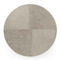 Bild von Normann Copenhagen Level Teppich Ø: 280 cm - Wolle/Warmgrau
