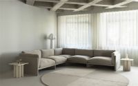 Bild von Normann Copenhagen Level Teppich Ø: 280 cm - Wolle/Warmgrau
