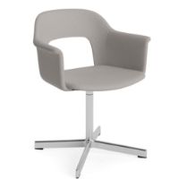 Bild von HAY Layout Sessel 234 Vollpolster H: 80 cm – Aluminium poliert/Autumn 101

