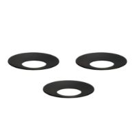 Bild von STOFF Nagel Kerzenhalter-Manschette 3-tlg. Ø: 2,85 cm - Schwarz