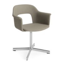 Bild von HAY Layout Armchair 234 Vollpolster H: 80 cm - Aluminium poliert/Naveli 133
