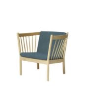 Bild von FDB Furniture Erik Ole Jørgensen J146 Sessel H: 79,5 cm – Eiche/Grün