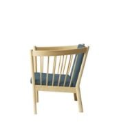 Bild von FDB Furniture Erik Ole Jørgensen J146 Sessel H: 79,5 cm – Eiche/Grün