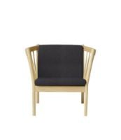 Bild von FDB Furniture Erik Ole Jørgensen J146 Sessel H: 79,5 cm – Eiche/Dunkelgrau