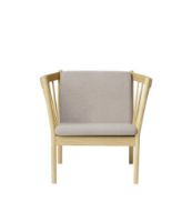 Bild von FDB Furniture Erik Ole Jørgensen J146 Sessel H: 79,5 cm – Eiche/Hellgrau