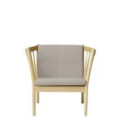 Bild von FDB Furniture Erik Ole Jørgensen J146 Sessel H: 79,5 cm – Eiche/Beige