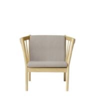 Bild von FDB Furniture Erik Ole Jørgensen J146 Sessel H: 79,5 cm – Eiche/Beige