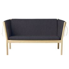 Bild von FDB Furniture J148 2-Sitzer-Sofa Erik Ole Jørgensen L: 150 cm – Eiche/Dunkelgrau