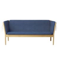 Bild von FDB Furniture J149 3-Sitzer-Sofa Erik Ole Jørgensen L: 189,5 cm – Eiche/Dunkelblau