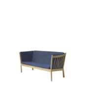 Bild von FDB Furniture J149 3-Sitzer-Sofa Erik Ole Jørgensen L: 189,5 cm – Eiche/Dunkelblau