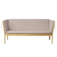 Bild von FDB Furniture J149 3-Sitzer-Sofa Erik Ole Jørgensen L: 189,5 cm – Eiche/Hellgrau