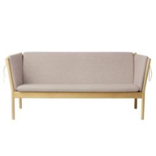 Bild von FDB Furniture J149 3-Sitzer-Sofa Erik Ole Jørgensen L: 189,5 cm – Eiche/Hellgrau