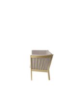 Bild von FDB Furniture J149 3-Sitzer-Sofa Erik Ole Jørgensen L: 189,5 cm – Eiche/Hellgrau
