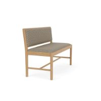 Bild von FDB Furniture J176 Sønderborg Bank L: 116,5 cm – Eiche lackiert/geschmolzen (MLC01)