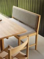 Bild von FDB Furniture J176 Sønderborg Bank L: 116,5 cm – Eiche lackiert/geschmolzen (MLC01)