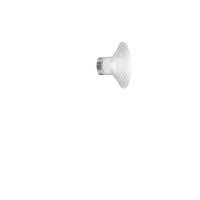 Bild von FDB Furniture U12 Sletterhage Wandleuchte mit Kabel Ø: 20,8 cm - Aluminium/Opal-Rillenglas