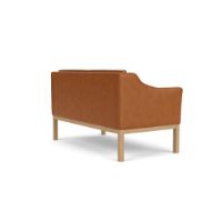 Bild von FDB Furniture L45 MK154 Mogens Koch 2-Sitzer-Sofa B: 145 cm - Eiche/Cognac Leder