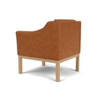 Bild von FDB Furniture L46 MK155 Mogens Koch Sessel B: 72 cm - Eiche/Cognac Leder