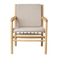 Bild von FDB Møbler J147 Lænestol Erik Ole Jørgensen H: 79,5 cm - Eg/Beige