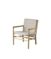 Bild von FDB Møbler J147 Lænestol Erik Ole Jørgensen H: 79,5 cm - Eg/Beige
