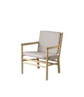 Bild von FDB Møbler J147 Lænestol Erik Ole Jørgensen H: 79,5 cm - Eg/Light Grey