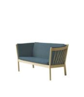 Bild von FDB Furniture J148 2-Sitzer-Sofa Erik Ole Jørgensen L: 150 cm – Eiche/Grün
